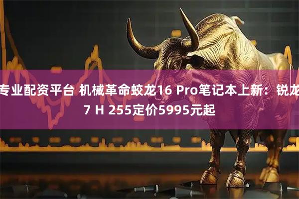 专业配资平台 机械革命蛟龙16 Pro笔记本上新：锐龙7 H 255定价5995元起