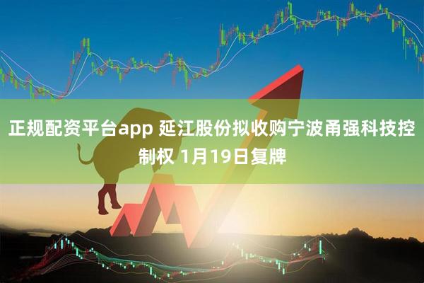正规配资平台app 延江股份拟收购宁波甬强科技控制权 1月19日复牌